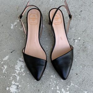 Emerson Fry Black Slingback Heels